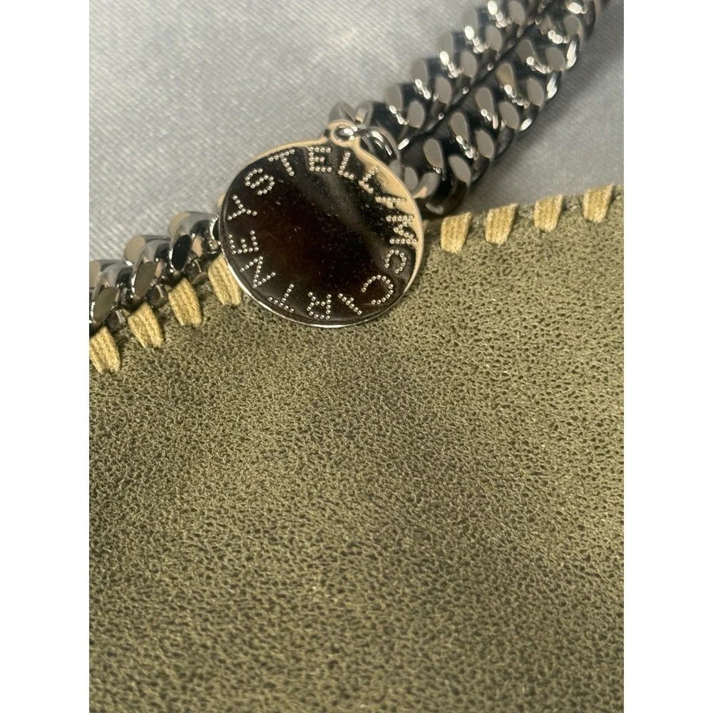 Stella McCartney Falabella Fold Over Tote Olive Shaggy Deer Chain Bag FW12